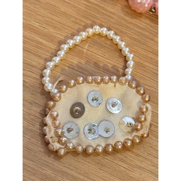 VTG Tammy Doll IDEAL 1960s Pearl Necklace accessories Marked Japan Purse VHTF - Picture 3 of 8